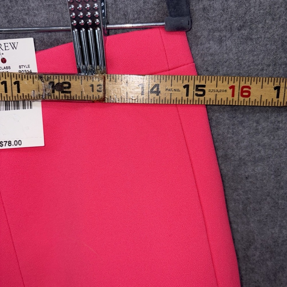 J.Crew B0314‎ Flared Mini Skirt Women's 6 Fluorescent Neon Pink New - Picture 4 of 10